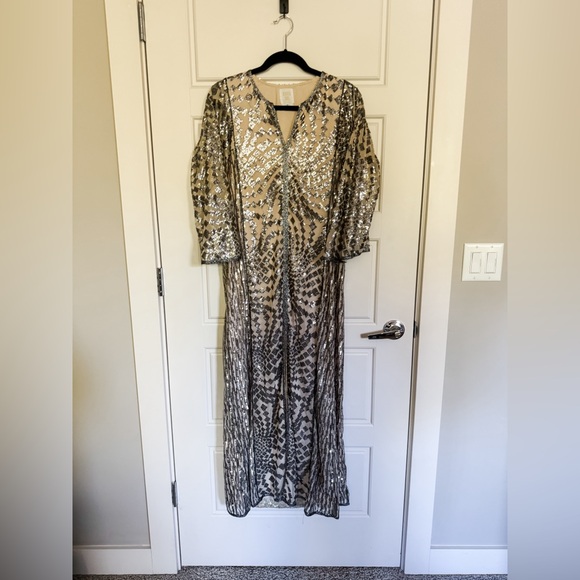 Anna Sui Silver Maxi Dress - Picture 6 of 9